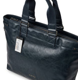 G-STAR Faux Leather Tote Bag - Petrol Blue