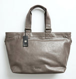 G-STAR Unisex Faux Leather Tote Bag - Mink Brown