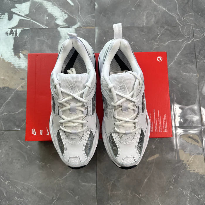 Nike M2K Tekno White Metallic Silver Black (Women'S)