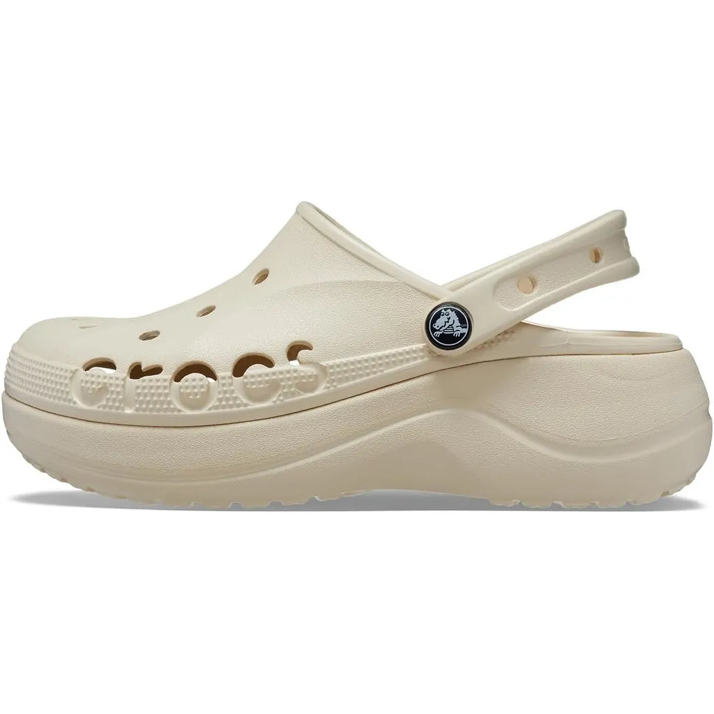 Women's Platform Clogs - Beige