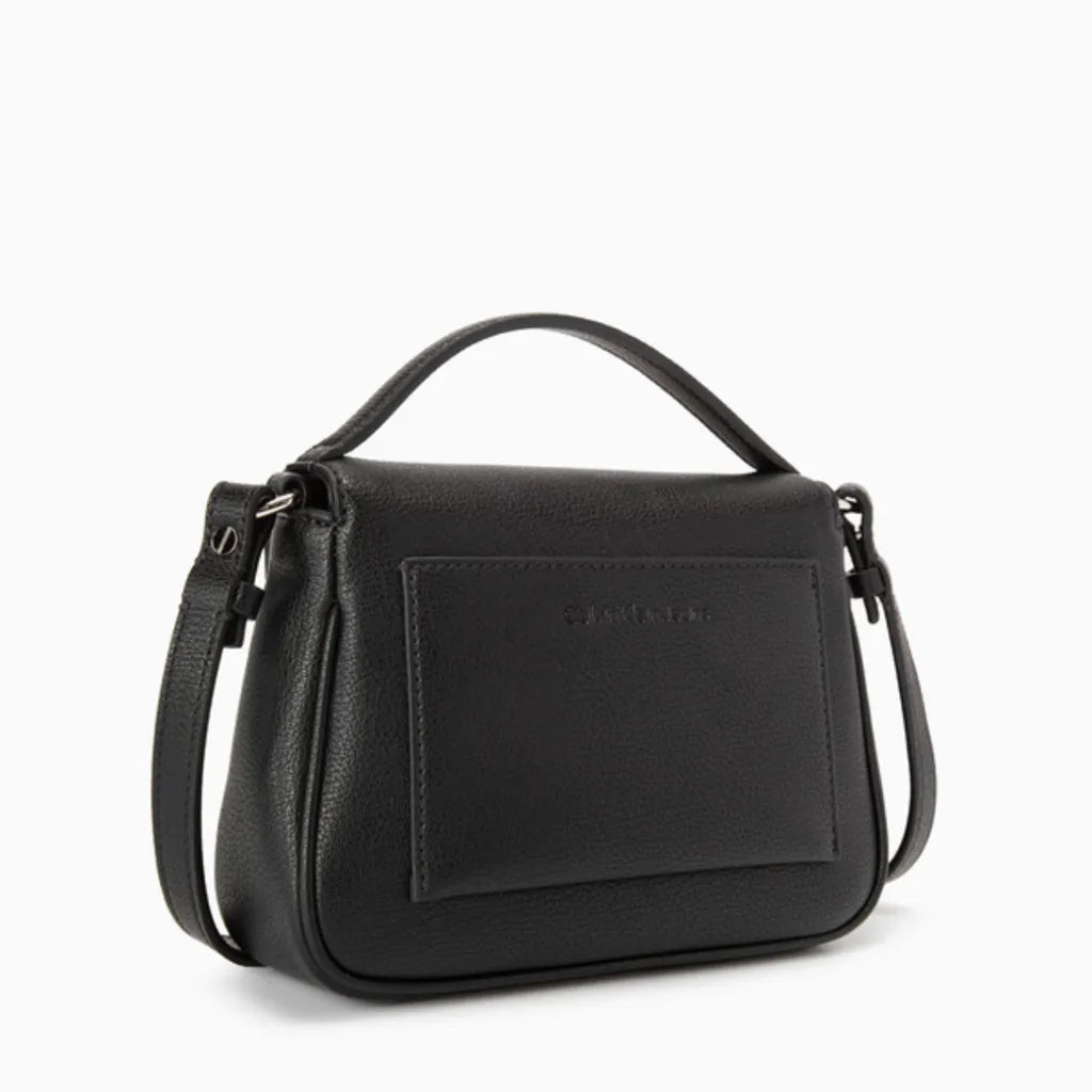 Calvin Klein Flap Detachable Shoulder Strap Handbag - Black