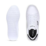 KARL LAGERFELD PARIS Logo Leather Low-Top Sneakers Men - White