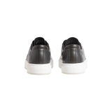 Calvin Klein BASKET CUPS LACE UP LOGO TAPE Grey Women's Casual Athletic Shoes
