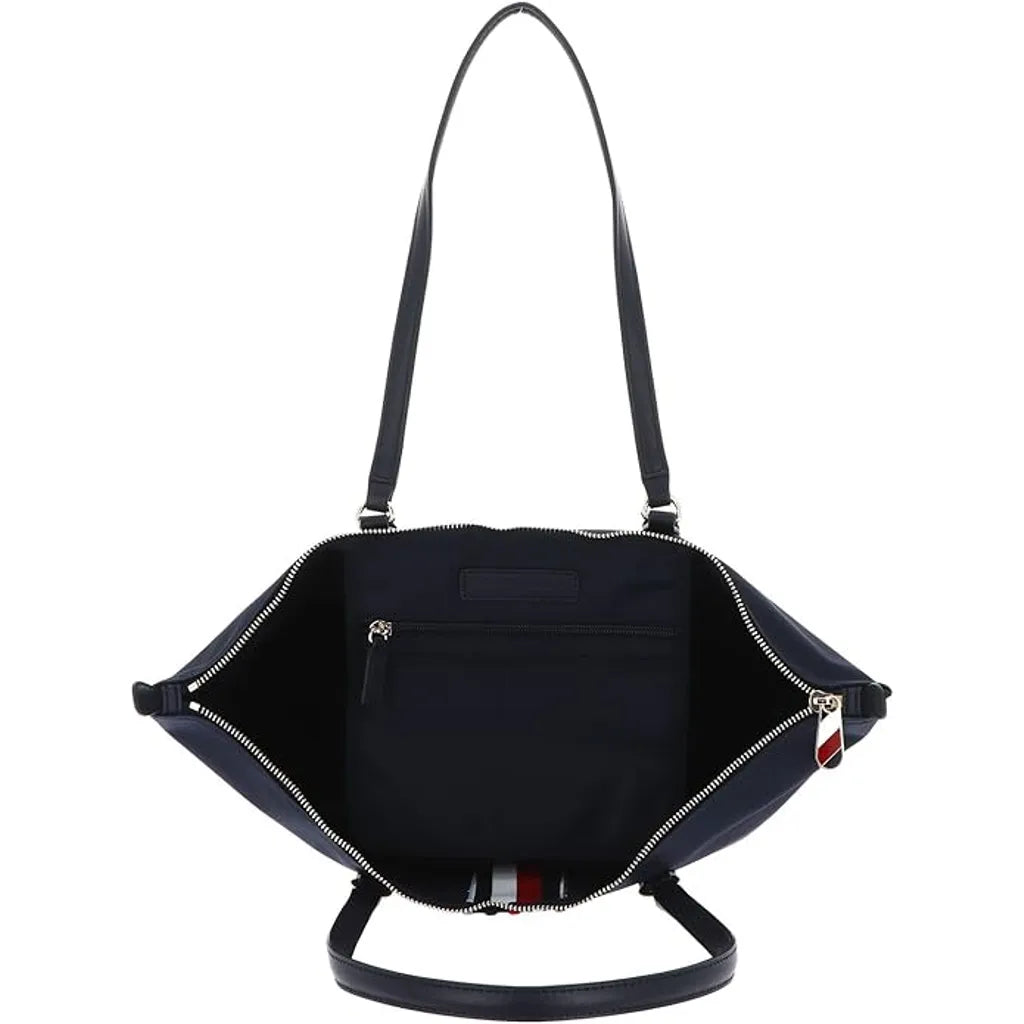 Tommy Hilfiger Ladies Poppy Tote Corp Tote Bag - Navy Blue