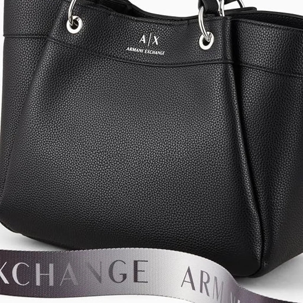 Armani Exchange Medium Top Handle Tote Bag Women - Blk