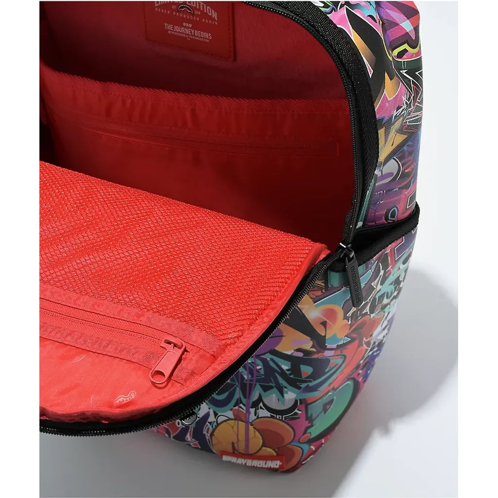 Sprayground Half Graffiti Black Backpack