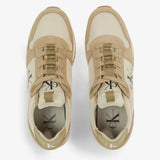 Calvin Klein Jeans Runner Sock Laceup Trainer - Beige