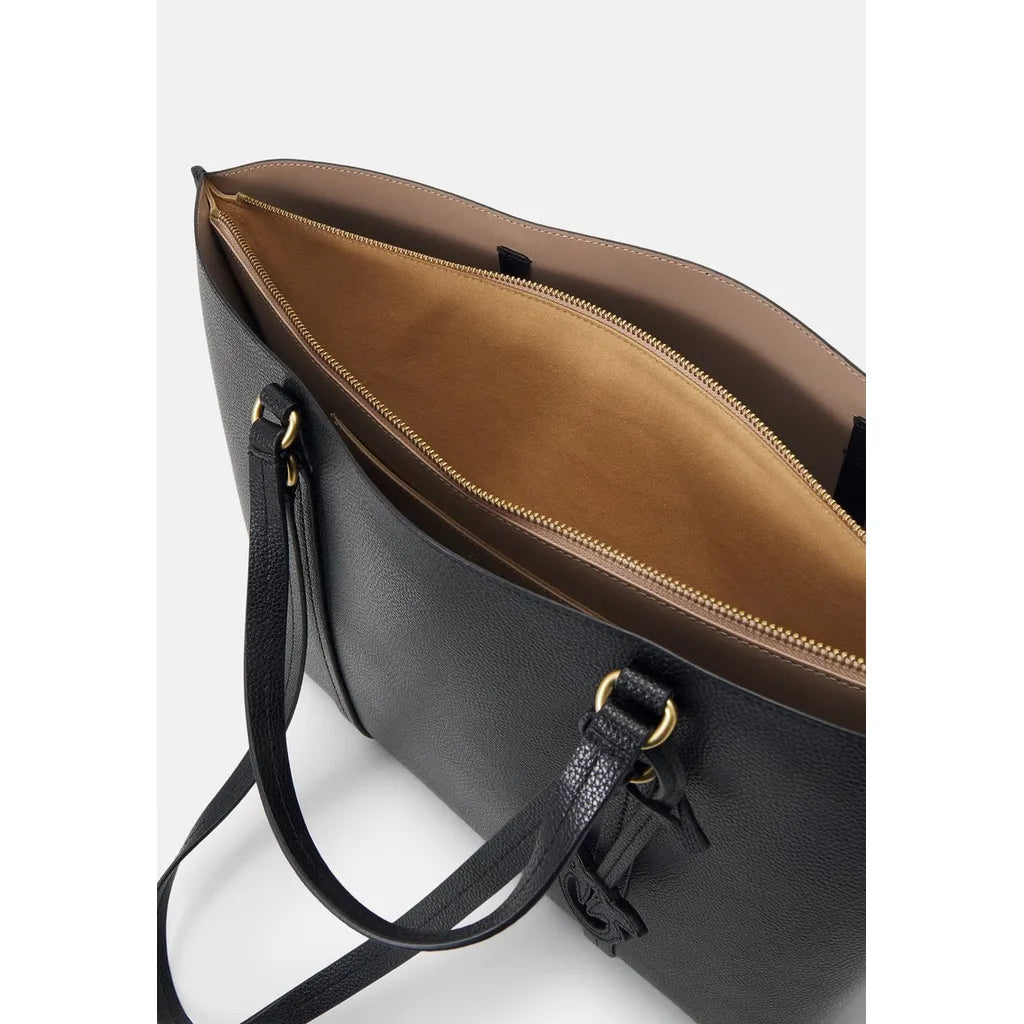 Pinko Women's Carrie Shopper Big Bottled Leather Bag, 37 - Black
