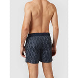 Karl Lagerfeld Ikonik All-Over-Print Board Shorts - Navy