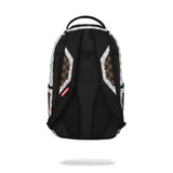 CREAM AND BROWN TEAR CHECK BACKPACK