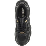 GUESS Women's Mesh Panel Lace-Up Sneakers - Black
