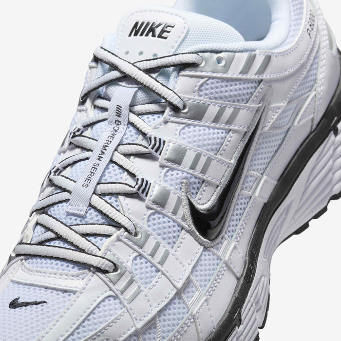 Nike P-6000 Men's Shoes (CD6404-107, White/Metallic Silver/Black/Black)
