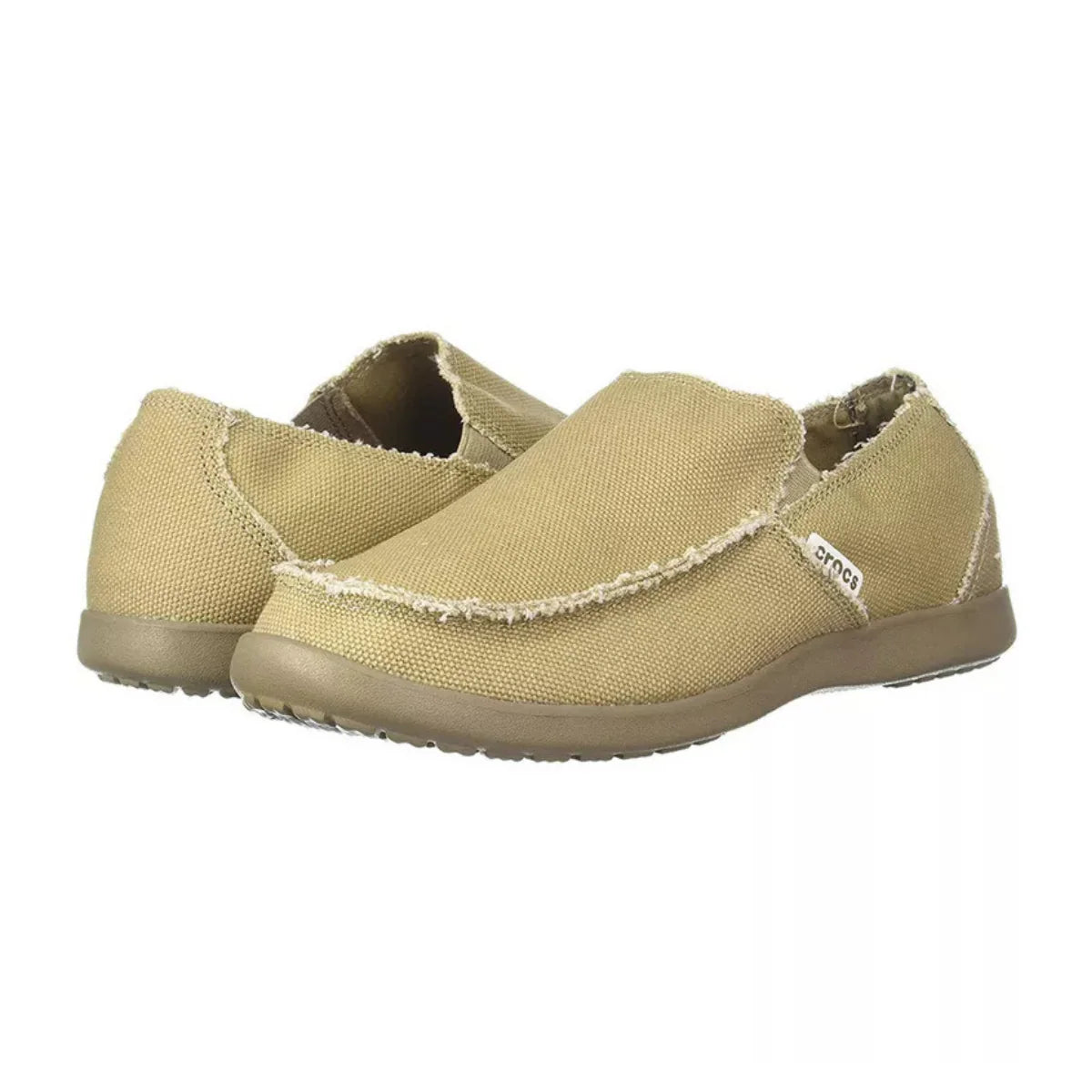 Crocs Mens Santa Cruz Downtime Slip on Loafers - Khaki