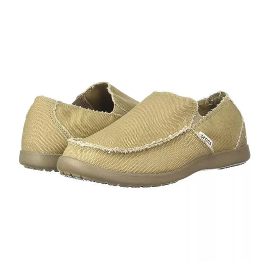 Crocs Mens Santa Cruz Downtime Slip on Loafers - Khaki