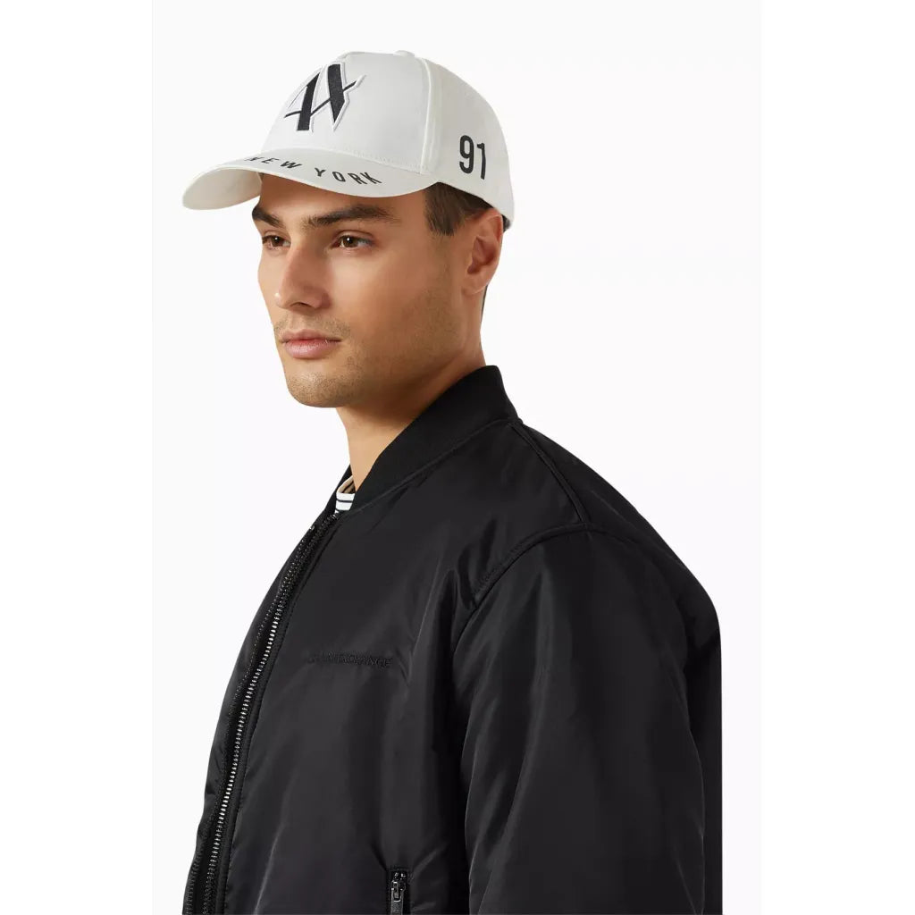 Armani Exchange The Gymnasium AX Logo Baseball Cap in Cotton
