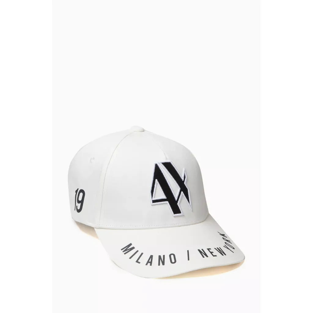 Armani Exchange The Gymnasium AX Logo Baseball Cap in Cotton