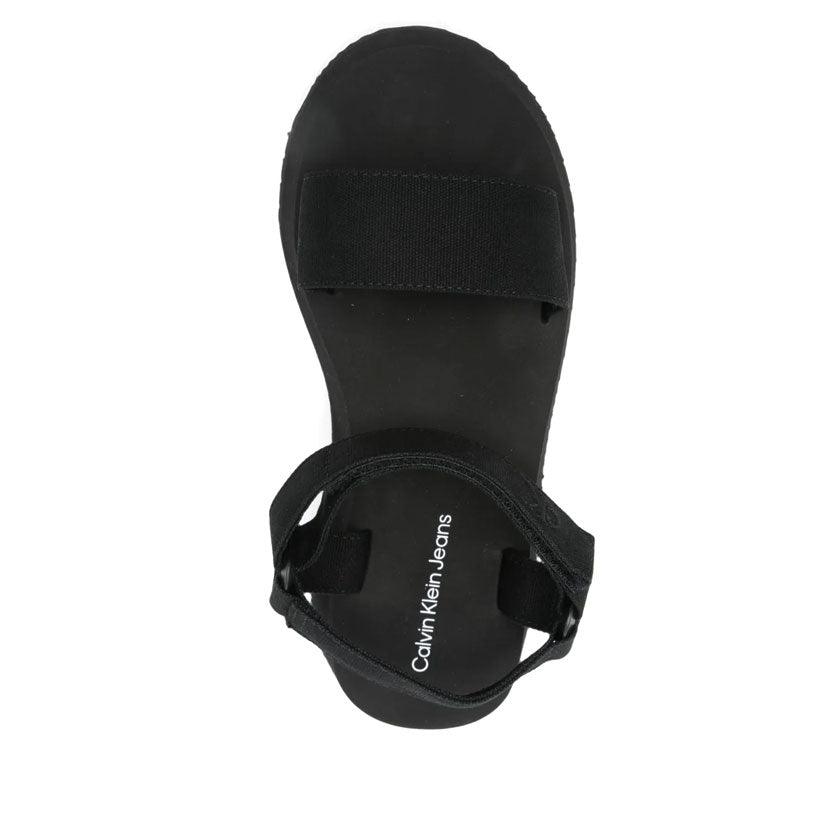 Calvin Klein SANDAL VELCRO WEBBING MG Platform sandals-BLK