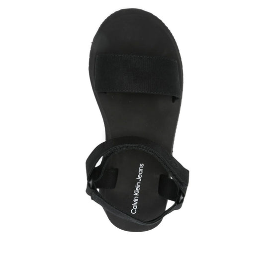 Calvin Klein SANDAL VELCRO WEBBING MG Platform sandals-BLK