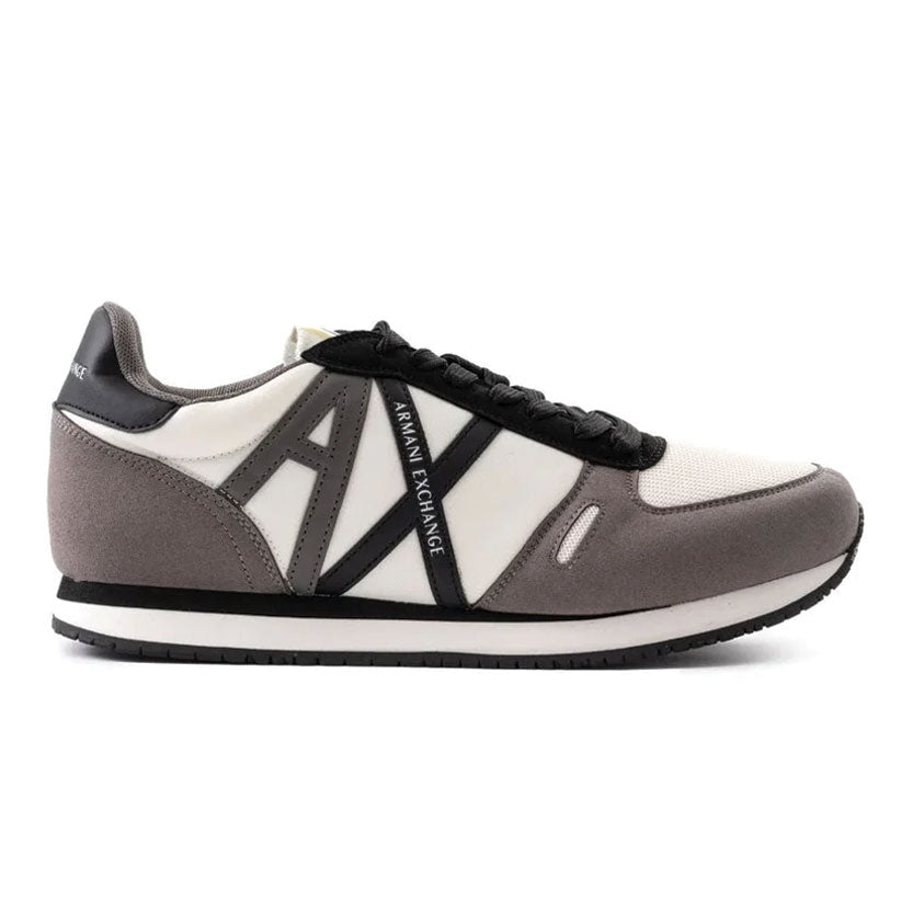 ARMANI EXCHANGE Logo Lace-Up XUX017 Sneakers - BLKGRY