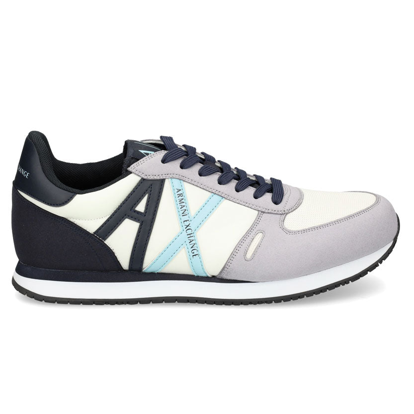 ARMANI EXCHANGE Sneakers in eco-suede, mesh and nylon
