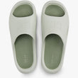 TOMMY HILFIGER Cutout Embossed Pool Slides-misty sage