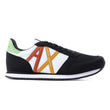 ARMANI EXCHANGE Logo Lace-Up XUX017 Sneakers - BLKGRN