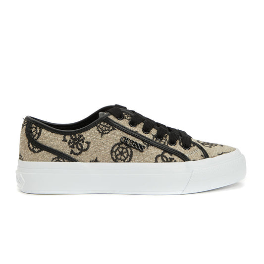 Guess Jelex Black Beige Women's Sneakers