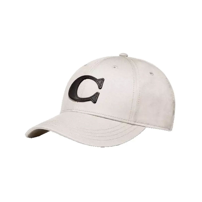 Coach F75703 Varsity C Cap Cotton One Size Chalk