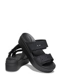 Crocs Black Brooklyn Buckle Sandals