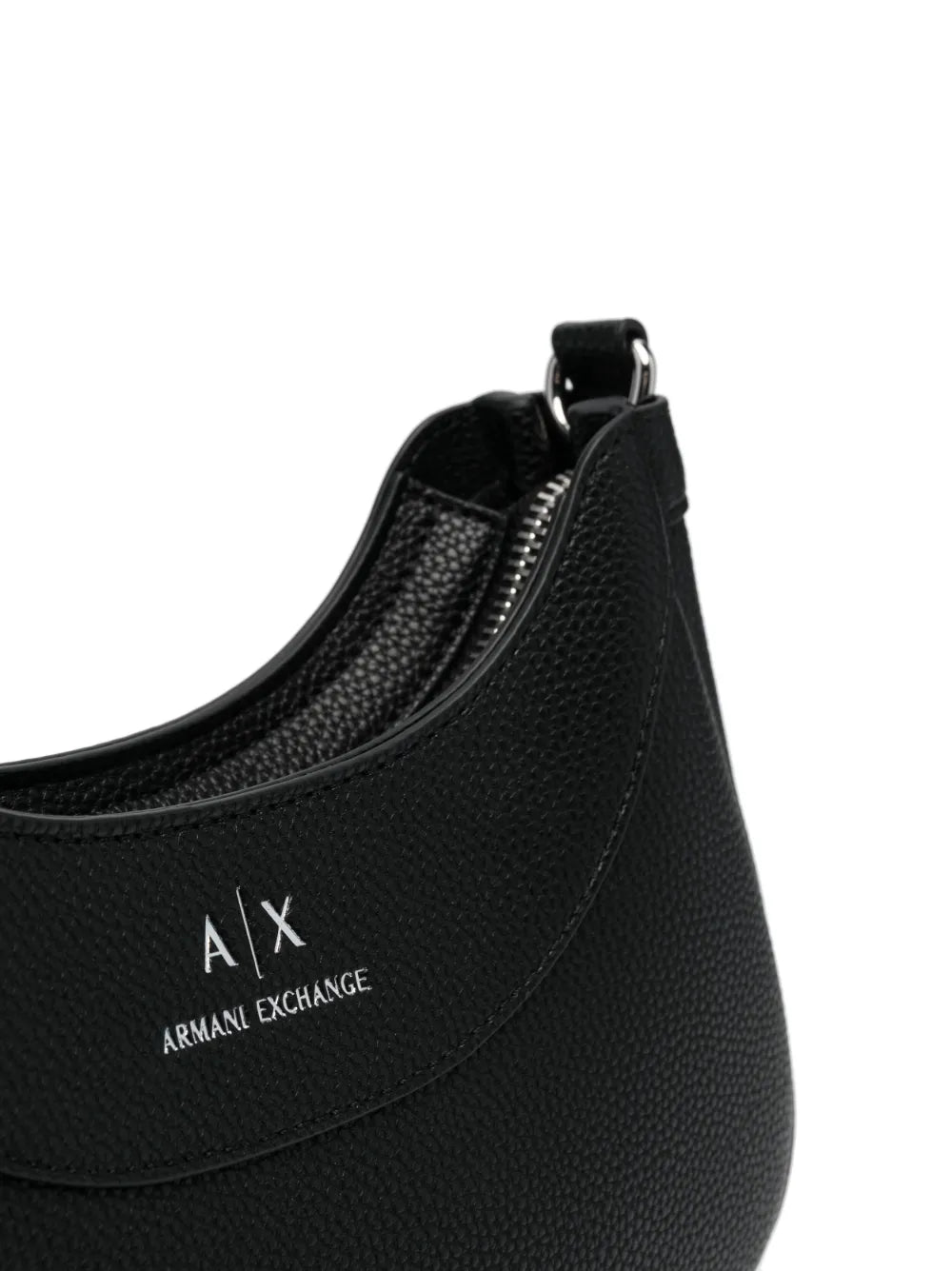 Armani Exchange debossed-logo leather crossbody bag