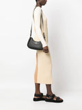 Armani Exchange debossed-logo leather crossbody bag