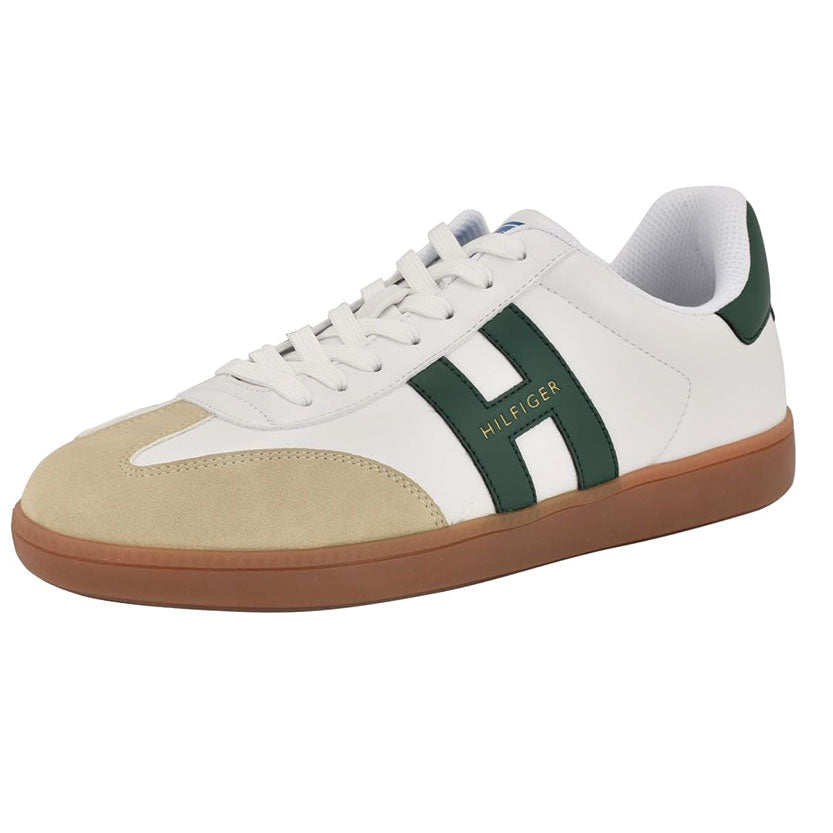 Tommy Hilfiger Berge mens Sneaker Light Natural/Hunter Green Multi