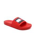 Tommy Hilfiger Men Logo Print Pool Slides-RD