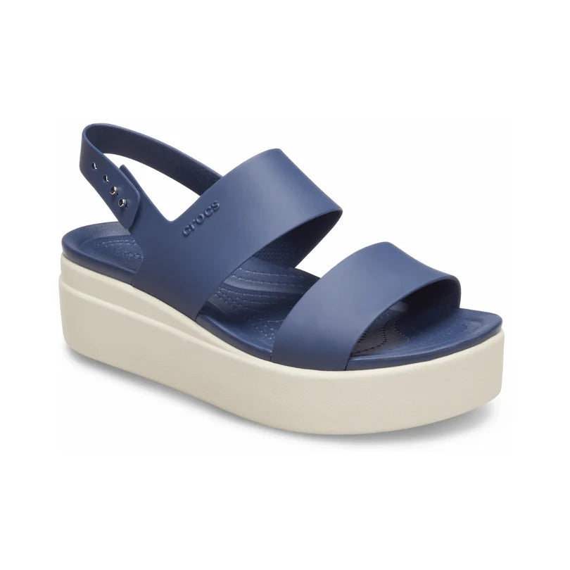 Crocs Brooklyn Low Wedge Women Sandals - NAVY
