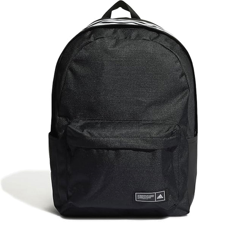 Adidas Training Classic 3 stripe backpack in black