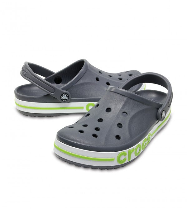 Crocs Bayaband Clog-CHARCOAL-VOLT GREEN