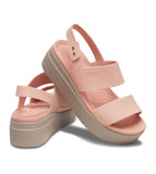 Crocs Women's Brooklyn Low Wedge-PINK