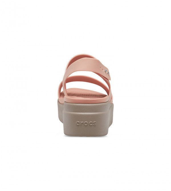 Crocs Women's Brooklyn Low Wedge-PINK