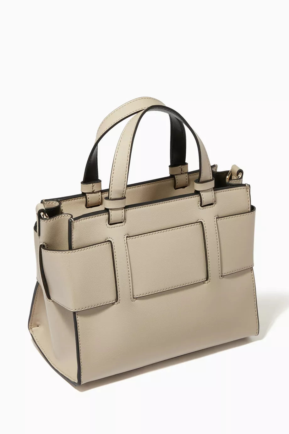 Armani Exchange Logo Plaque Hand Bag in Faux Leather