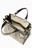 Armani Exchange Logo Plaque Hand Bag in Faux Leather