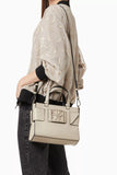 Armani Exchange Logo Plaque Hand Bag in Faux Leather