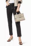 Armani Exchange Logo Plaque Hand Bag in Faux Leather