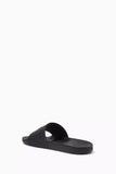 Calvin Klein Logo Slides in Rubber-BLK