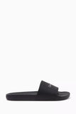 Calvin Klein Logo Slides in Rubber-BLK