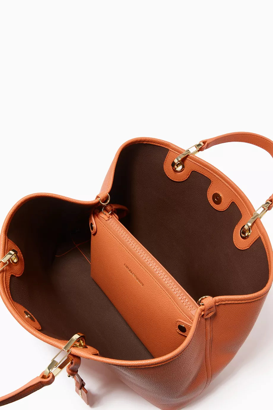 Emporio Armani My EA M Tote Bag in Leather