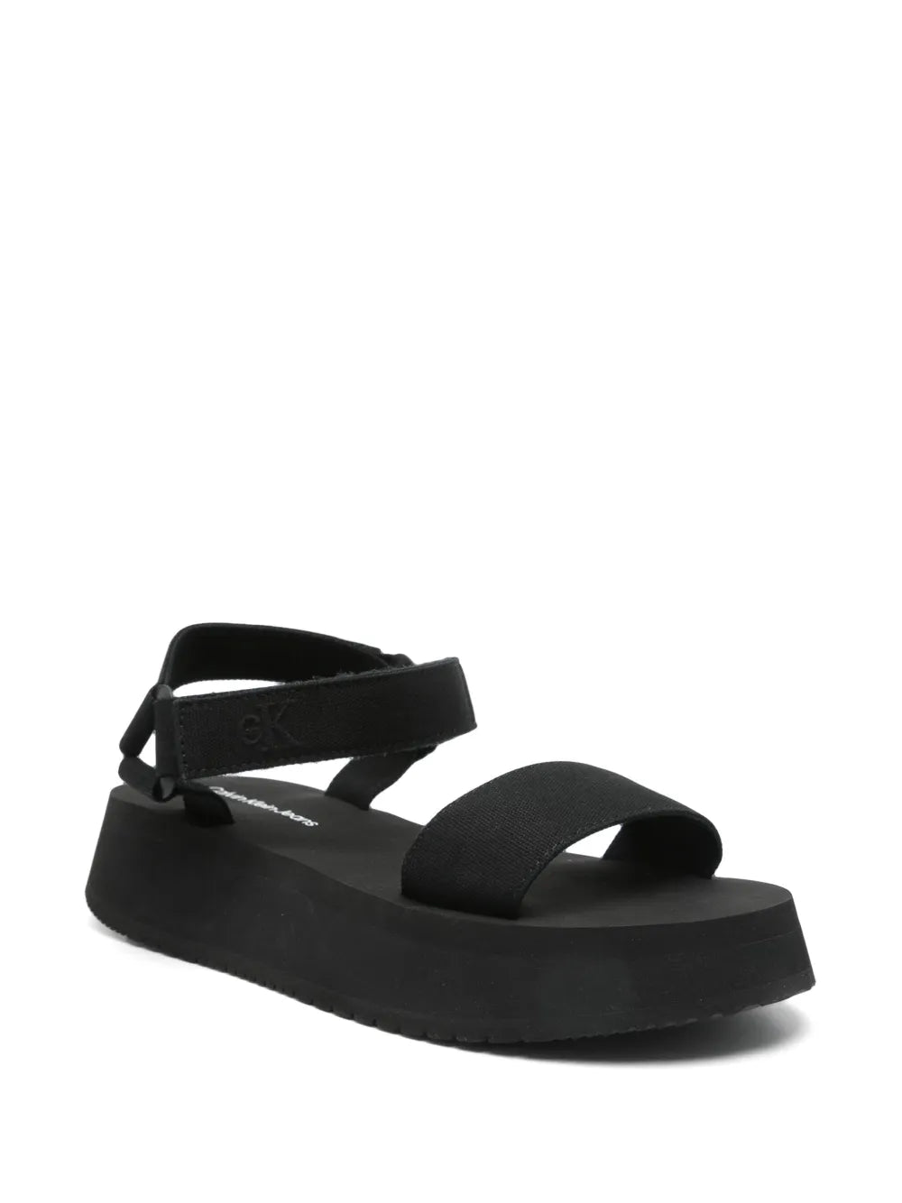 Calvin Klein SANDAL VELCRO WEBBING MG Platform sandals-BLK