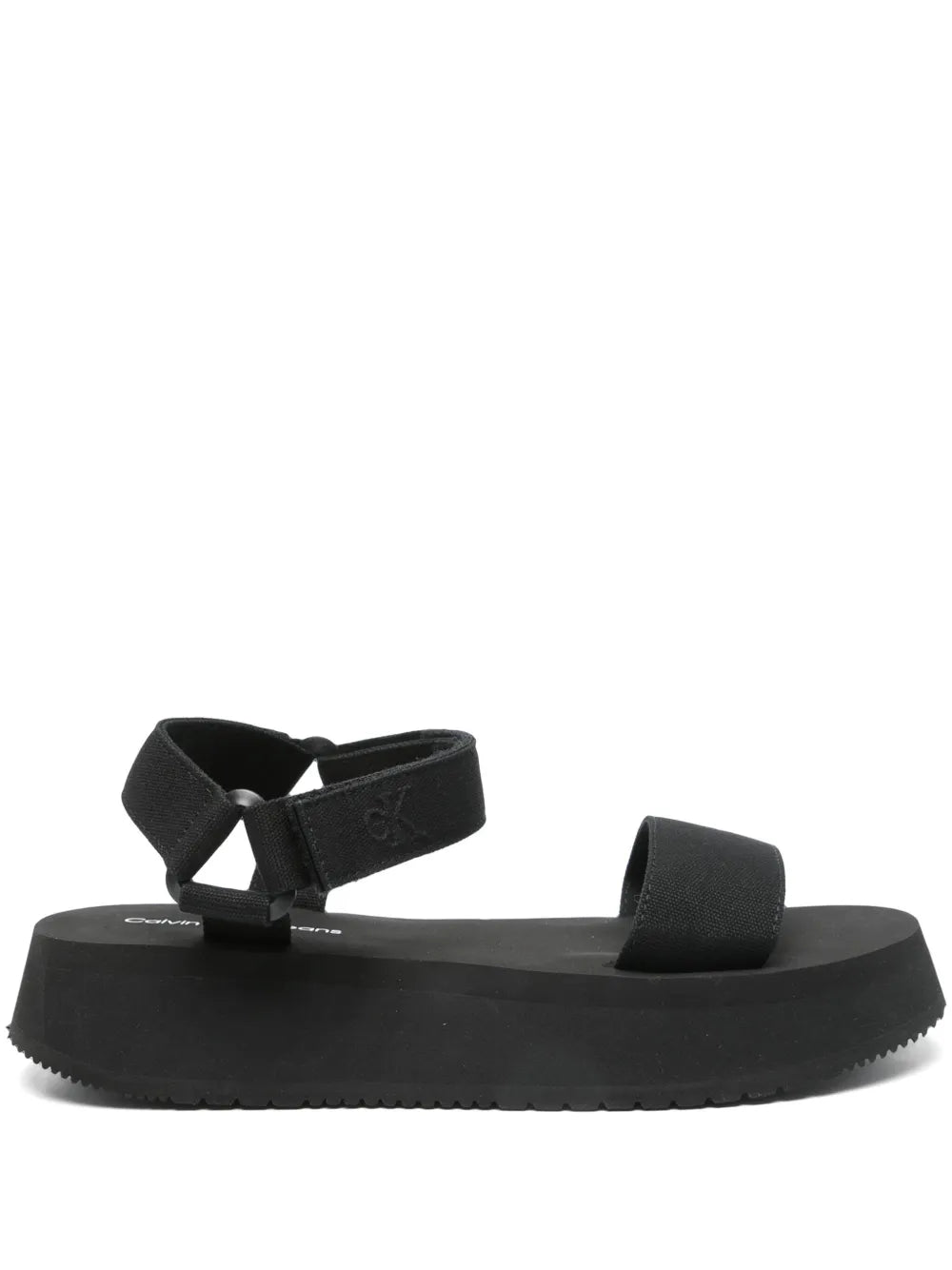 Calvin Klein SANDAL VELCRO WEBBING MG Platform sandals-BLK