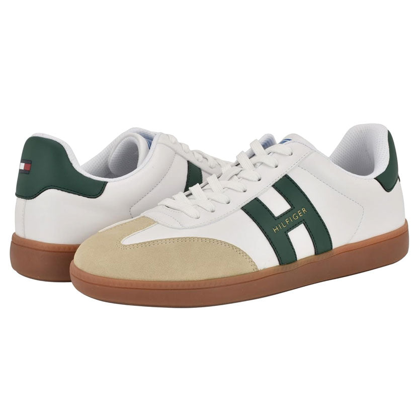 Tommy Hilfiger Berge mens Sneaker Light Natural/Hunter Green Multi