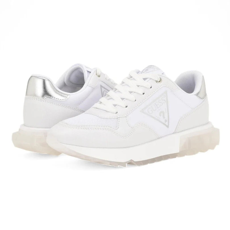 GUESS Melany Logo Sneakers Women - WHTSLV