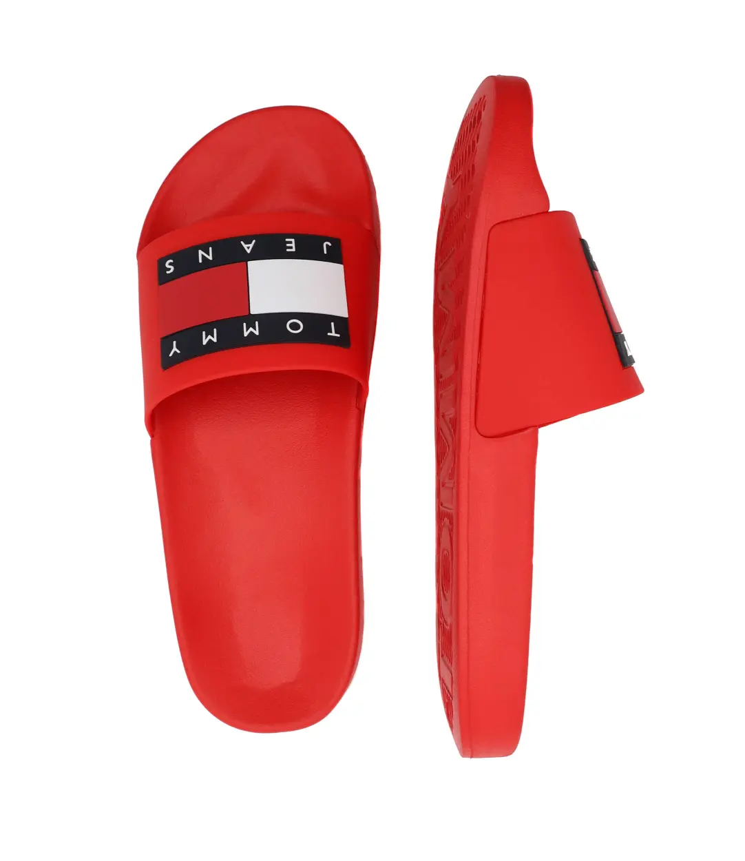 Tommy Hilfiger Men Logo Print Pool Slides-RD